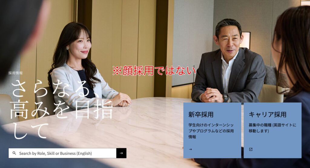 調査の結果、ゴールドマンサックスは顔採用ではないことがわかった