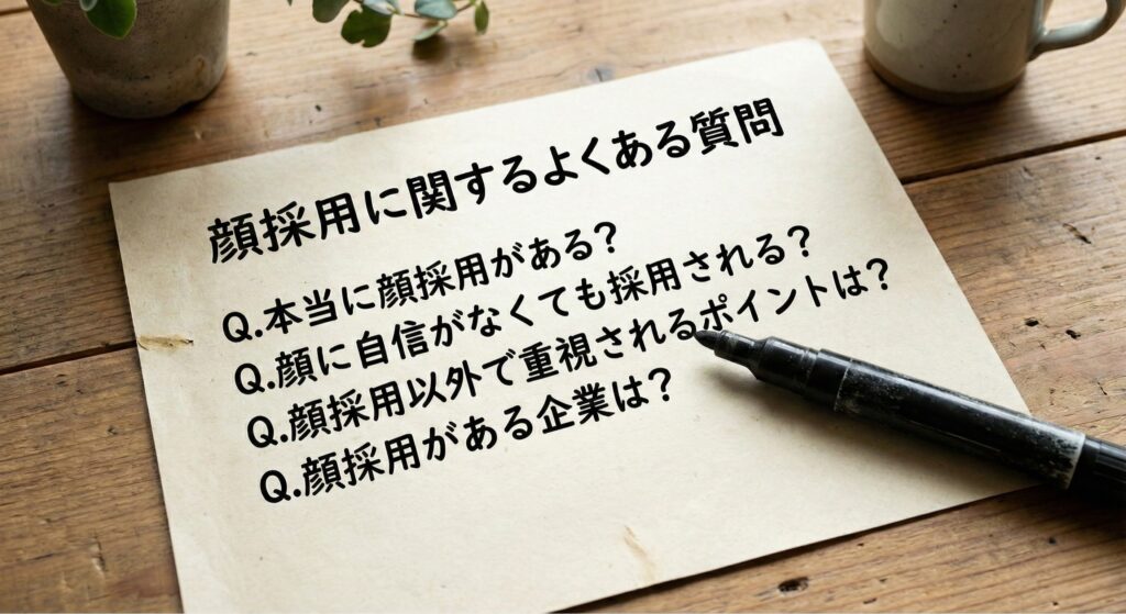 顔採用に関するよくある質問